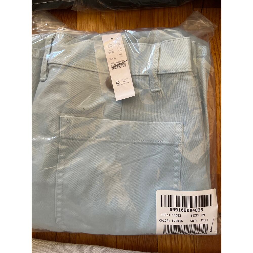 J. Crew Zoe Chateau Blue Barrel Chino Pant NWT size 29 - Picture 8 of 8